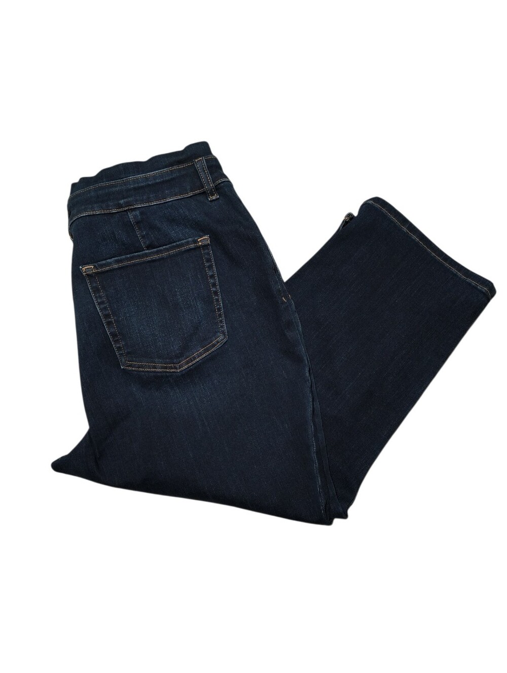 NWT m. jeans by Maurices Curvy Fit 21" High Rise Button Fly Capris Size 16